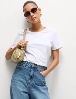 2pk Pure Cotton Crew Neck Regular Fit T-Shirts -M&S 2pk pure cotton crew neck regular fit t shirts 4