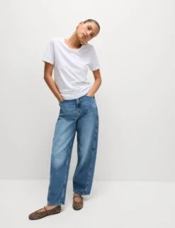 2pk Pure Cotton Crew Neck Regular Fit T-Shirts -M&S 2pk pure cotton crew neck regular fit t shirts 7