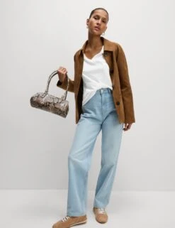 2pk Pure Cotton V-neck T-Shirts -M&S 2pk pure cotton v neck t shirts 4