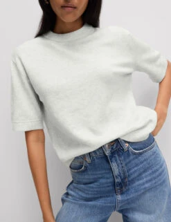 Air-Yarn Crew Neck Knitted Top -M&S Air Yarn Crew Neck Knitted Top 2