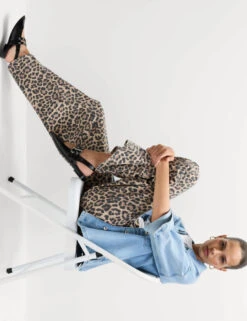 Animal Print Wide Leg Jeans -M&S Animal Print Wide Leg Jeans 3