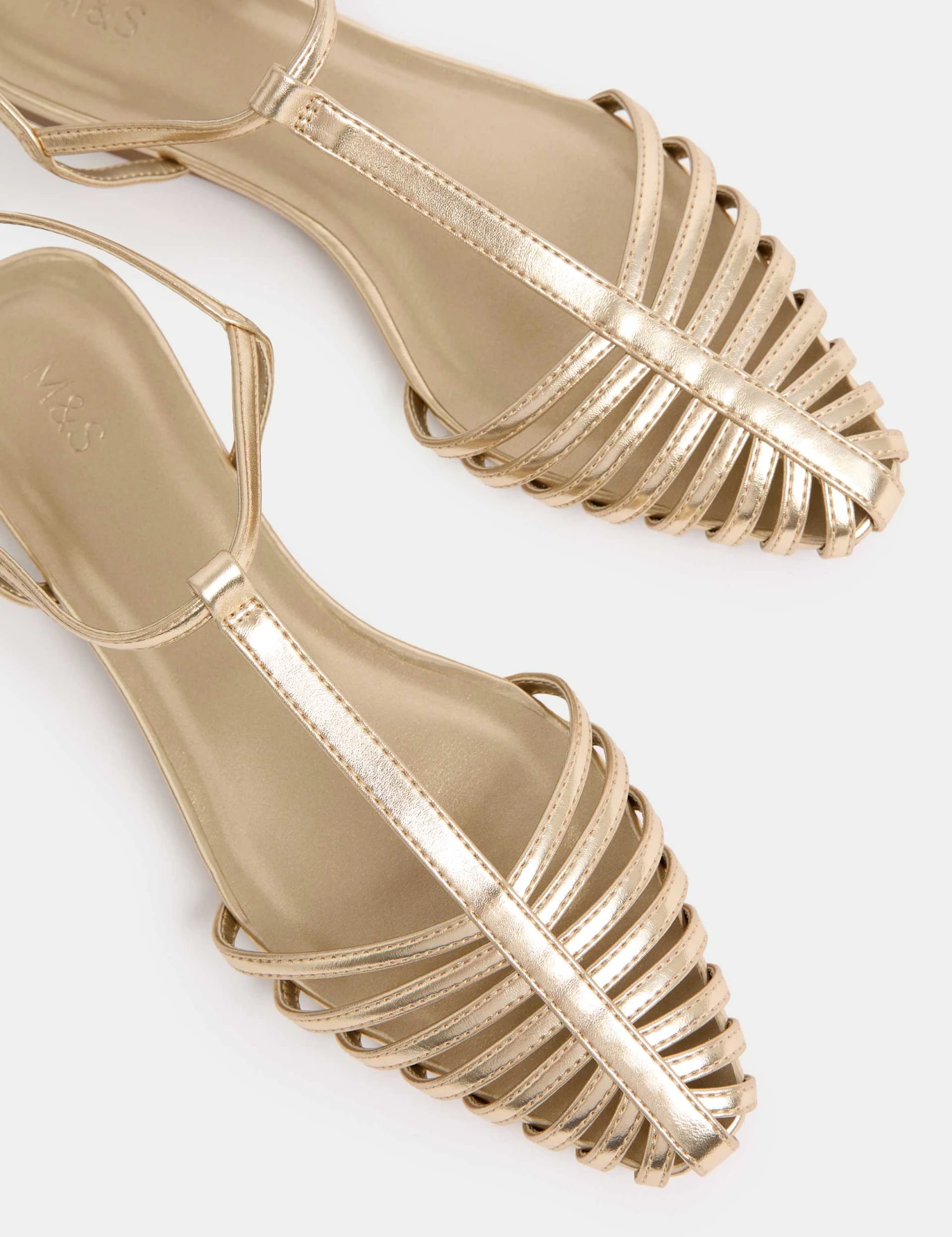 Ankle Strap T Bar Flat Pointed Sandals 5 Ankle Strap T Bar Flat Pointed Sandals - Image 3