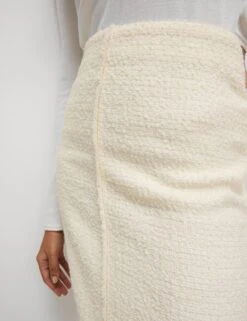 Boucle Split Back Midaxi A-Line Skirt With Wool -M&S Boucle Split Back Midaxi A Line Skirt with Wool 4