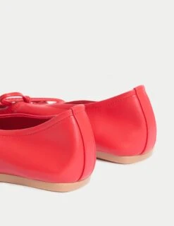 Bow Flat Ballet Pumps -M&S Bow Flat Ballet Pumps 2