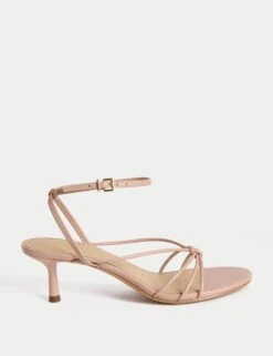 Buckle Strappy Stiletto Heel Sandals