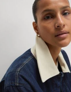 Collared Relaxed Denim Jacket -M&S Collared Relaxed Denim Jacket 3