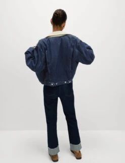 Collared Relaxed Denim Jacket -M&S Collared Relaxed Denim Jacket 4