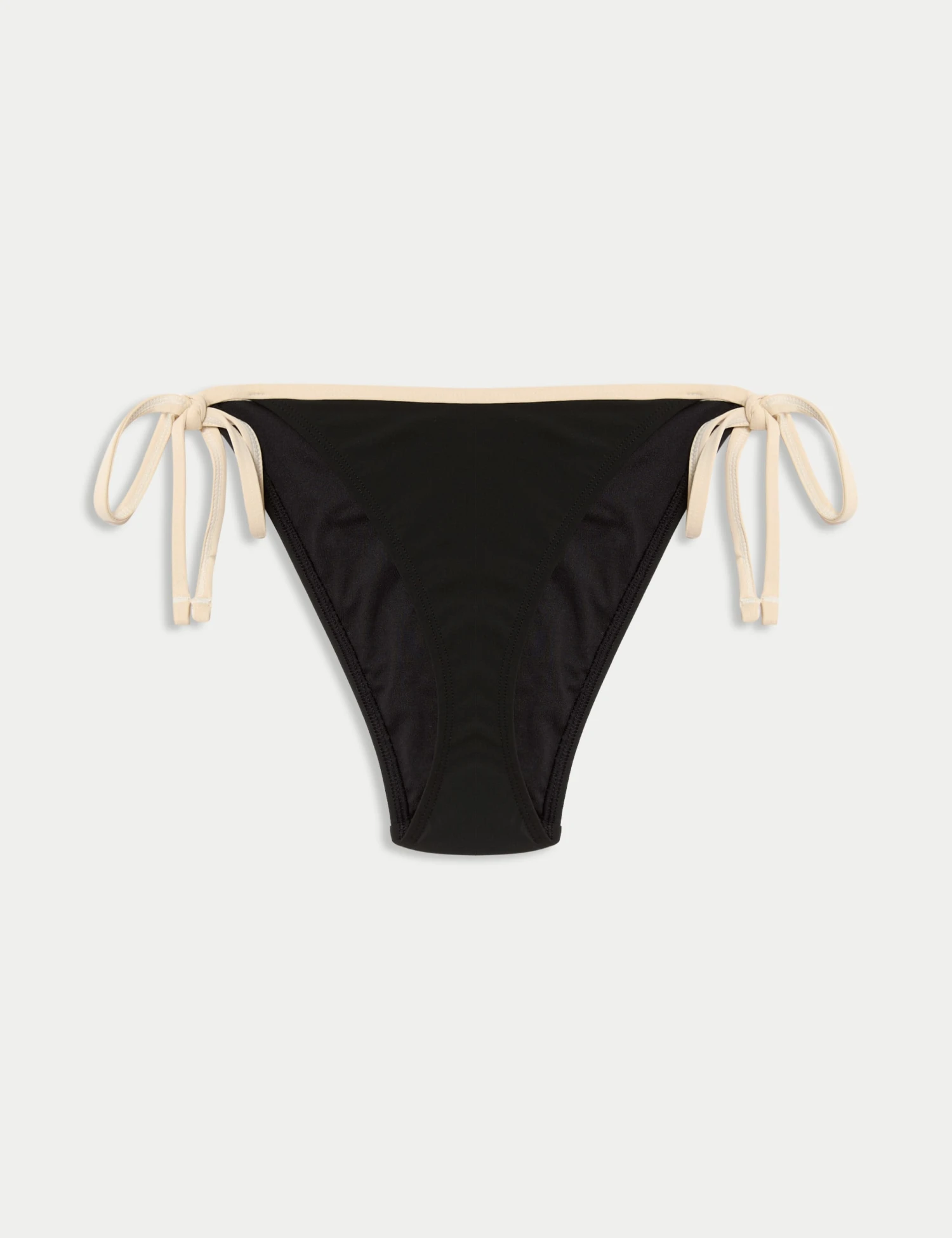 Contrast Trim Tie Side Bikini Bottoms 4 Contrast Trim Tie Side Bikini Bottoms - Image 2
