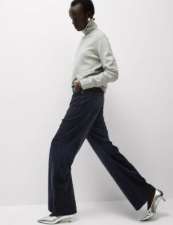 Cord Wide Leg Trousers -M&S Cord Wide Leg Trousers 4