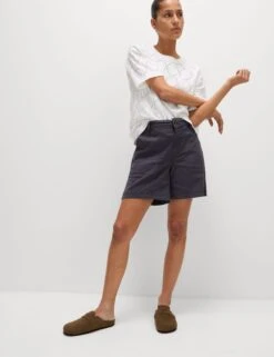 Cotton Blend Cargo Shorts -M&S Cotton Blend Cargo Shorts 2