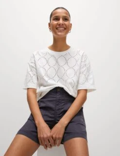 Cotton Blend Cargo Shorts -M&S Cotton Blend Cargo Shorts 4