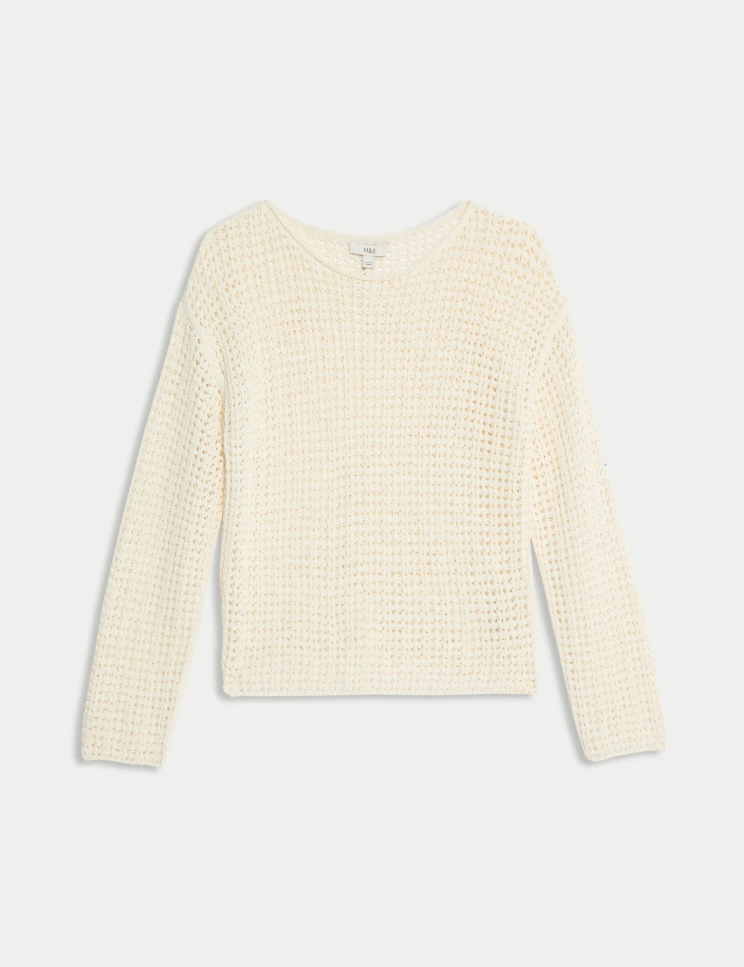 Cotton Blend Crew Neck Short Jumper 4 Cotton Blend Crew Neck Short Jumper - Image 2