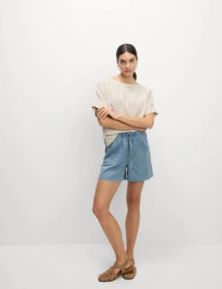 Cotton Blend Garment Dye Shorts -M&S Cotton Blend Garment Dye Shorts 2