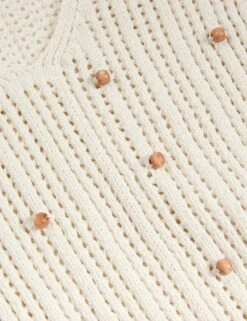 Cotton Blend Textured Slim Fit Cropped Vest -M&S Cotton Blend Textured Slim Fit Cropped Vest 5