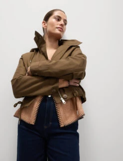 Cotton Rich Canvas Stormwear™ Hooded Parka -M&S Cotton Rich Canvas Stormwear Hooded Parka 3