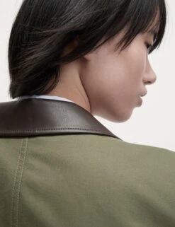 Cotton Rich Collared Short Utility Jacket -M&S Cotton Rich Collared Short Utility Jacket 3