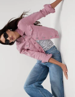 Cotton Rich Denim Jacket With Stretch -M&S Cotton Rich Denim Jacket with Stretch 2