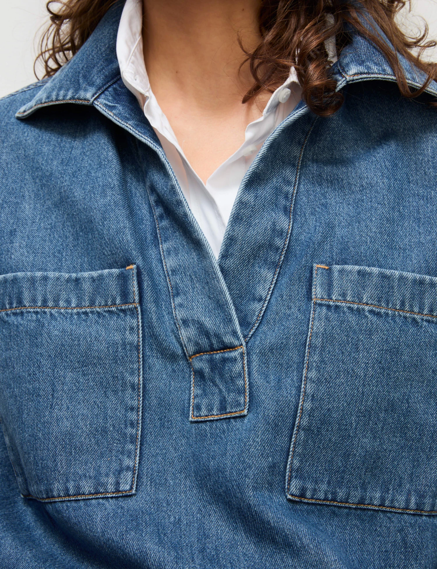 Cotton Rich Denim Regular Fit Shirt 3 Cotton Rich Denim Regular Fit Shirt