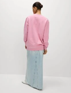 Cotton Rich Oversized Longline Sweatshirt -M&S Cotton Rich Oversized Longline Sweatshirt 3