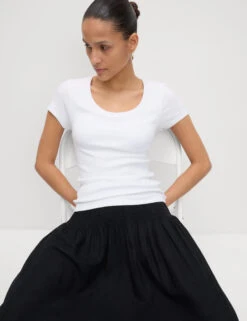 Cotton Rich Slim Fit Secret Support Top