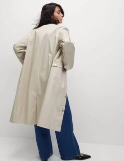 Cotton Rich Stormwear™ Longline Mac -M&S Cotton Rich Stormwear Longline Mac 6