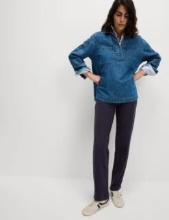 Cotton Rich Straight Leg Joggers -M&S Cotton Rich Straight Leg Joggers 3