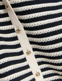 Cotton Rich Striped Knitted Waistcoat -M&S Cotton Rich Striped Knitted Waistcoat 7