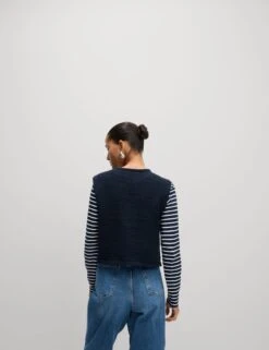 Cotton Rich Textured Cropped Waistcoat -M&S Cotton Rich Textured Cropped Waistcoat 4