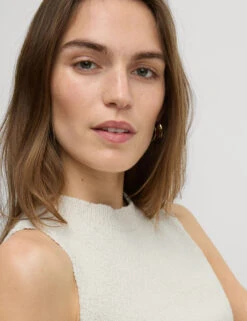 Cotton Rich Textured Knitted Vest -M&S Cotton Rich Textured Knitted Vest 5