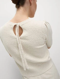 Cotton Rich Textured Slim Fit Crop Top -M&S Cotton Rich Textured Slim Fit Crop Top 2