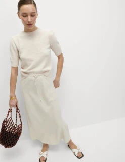 Cotton Rich Textured Slim Fit Crop Top -M&S Cotton Rich Textured Slim Fit Crop Top 3