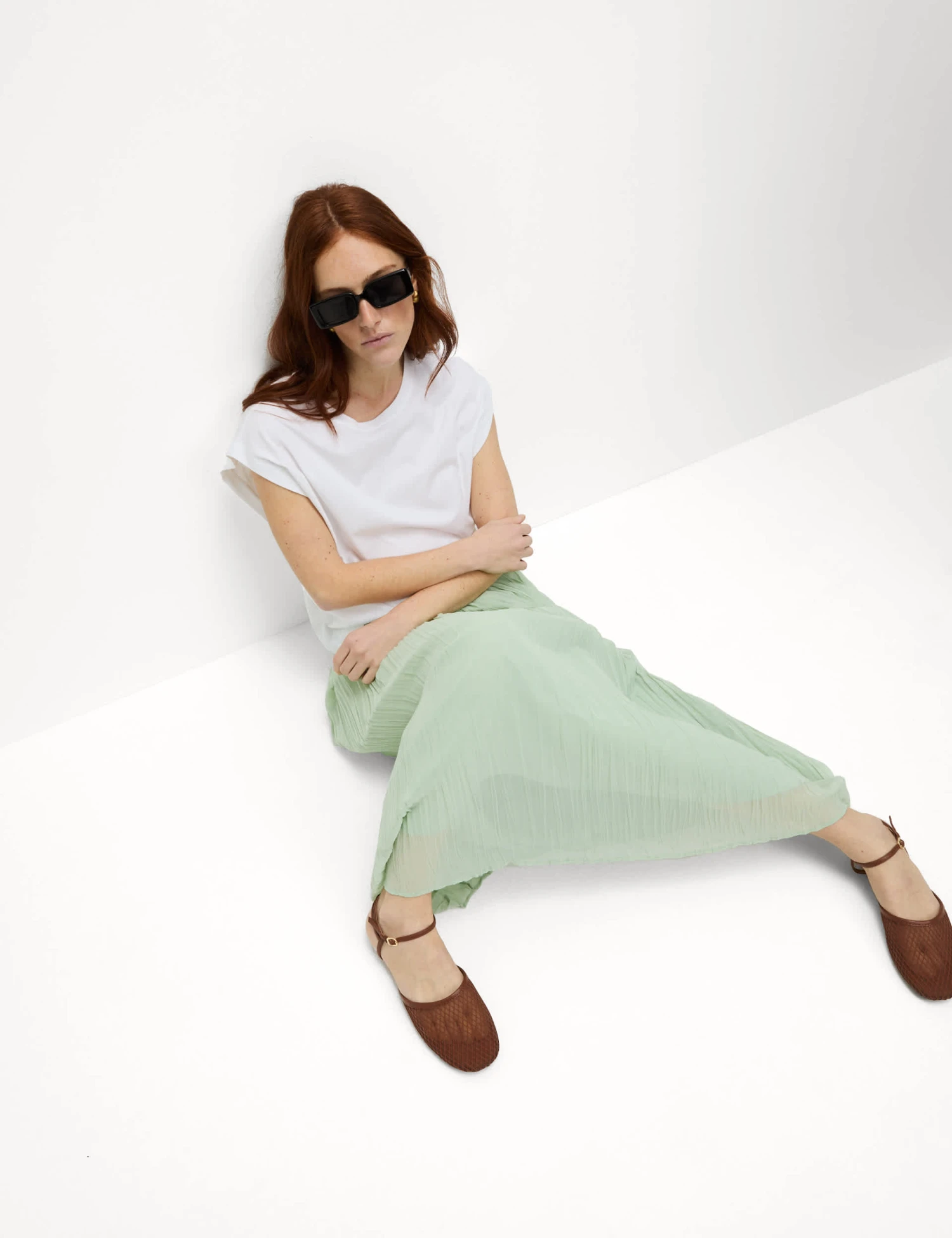 Crinkle Midaxi Column Skirt 5 Crinkle Midaxi Column Skirt - Image 3