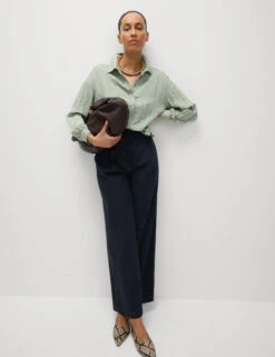 Crinkle Textured Collared Shirt -M&S Crinkle Textured Collared Shirt 2