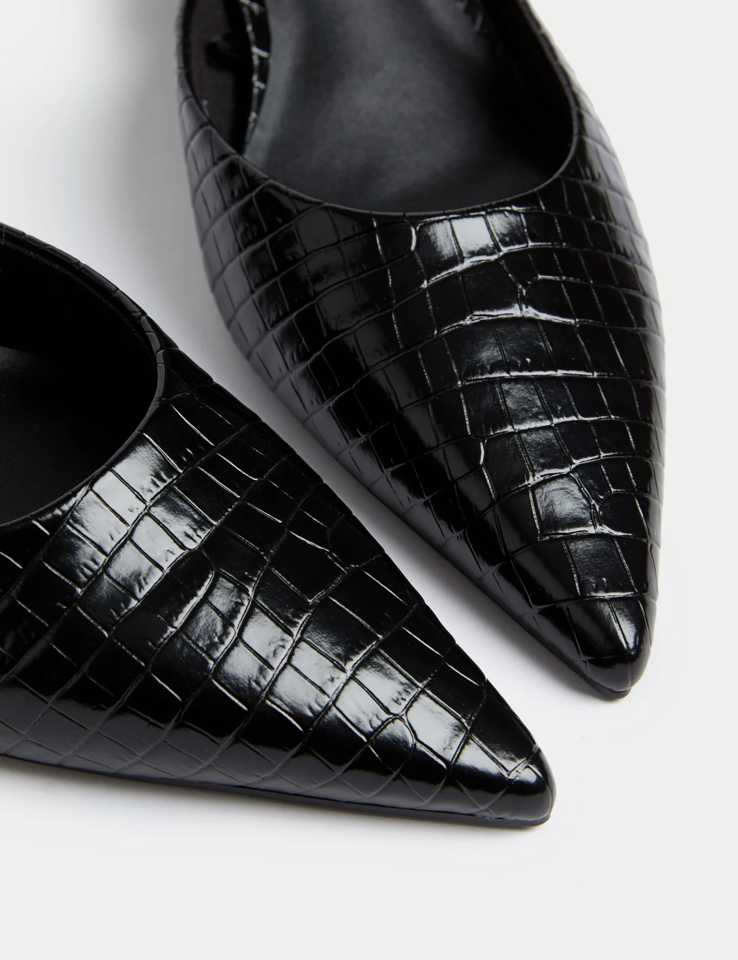 Croc Kitten Heel Mules 5 Croc Kitten Heel Mules - Image 3