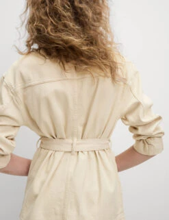 Denim Belted Jacket -M&S Denim Belted Jacket 3