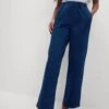 Denim Jersey Straight Leg Trousers 2 Denim Jersey Straight Leg Trousers -M&S Denim Jersey Straight Leg Trousers