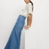 Denim Maxi Skirt -M&S Denim Maxi Skirt