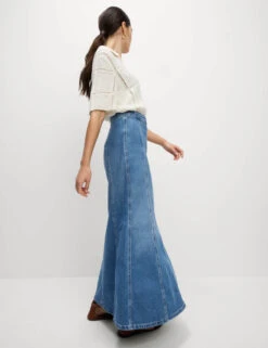 Denim Maxi Skirt -M&S Denim Maxi Skirt 5