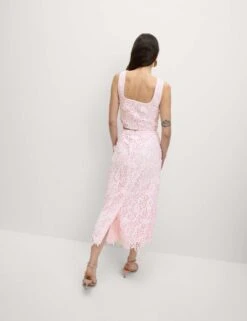 Embellished Cutwork Midaxi Column Skirt -M&S Embellished Cutwork Midaxi Column Skirt 3