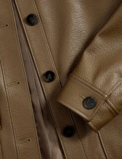 Faux Leather Jacket -M&S Faux Leather Jacket 6