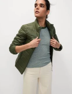 Feather & Down Quilted Packaway Puffer Jacket -M&S Feather Down Quilted Packaway Puffer Jacket 4