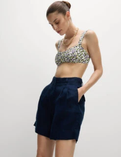 Floral Padded Sweetheart Neck Bikini Top -M&S Floral Padded Sweetheart Neck Bikini Top 5