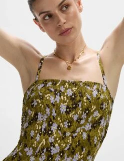 Floral Shirred Bandeau Swimsuit 21 Floral Shirred Bandeau Swimsuit -M&S Floral Shirred Bandeau Swimsuit 4