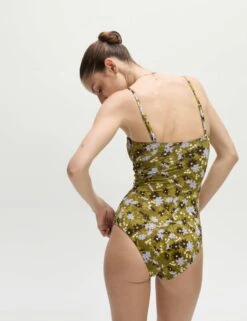 Floral Shirred Bandeau Swimsuit 23 Floral Shirred Bandeau Swimsuit -M&S Floral Shirred Bandeau Swimsuit 6