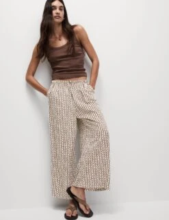 Geometric Wide Leg Culottes -M&S Geometric Wide Leg Culottes 2