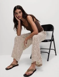 Geometric Wide Leg Culottes -M&S Geometric Wide Leg Culottes 4