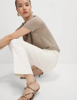 High Waisted Slim Flare Cropped Jeans -M&S High Waisted Slim Flare Cropped Jeans 4