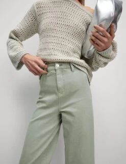 High Waisted Wide Leg Ankle Grazer Jeans -M&S High Waisted Wide Leg Ankle Grazer Jeans 2