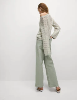 High Waisted Wide Leg Ankle Grazer Jeans -M&S High Waisted Wide Leg Ankle Grazer Jeans 3