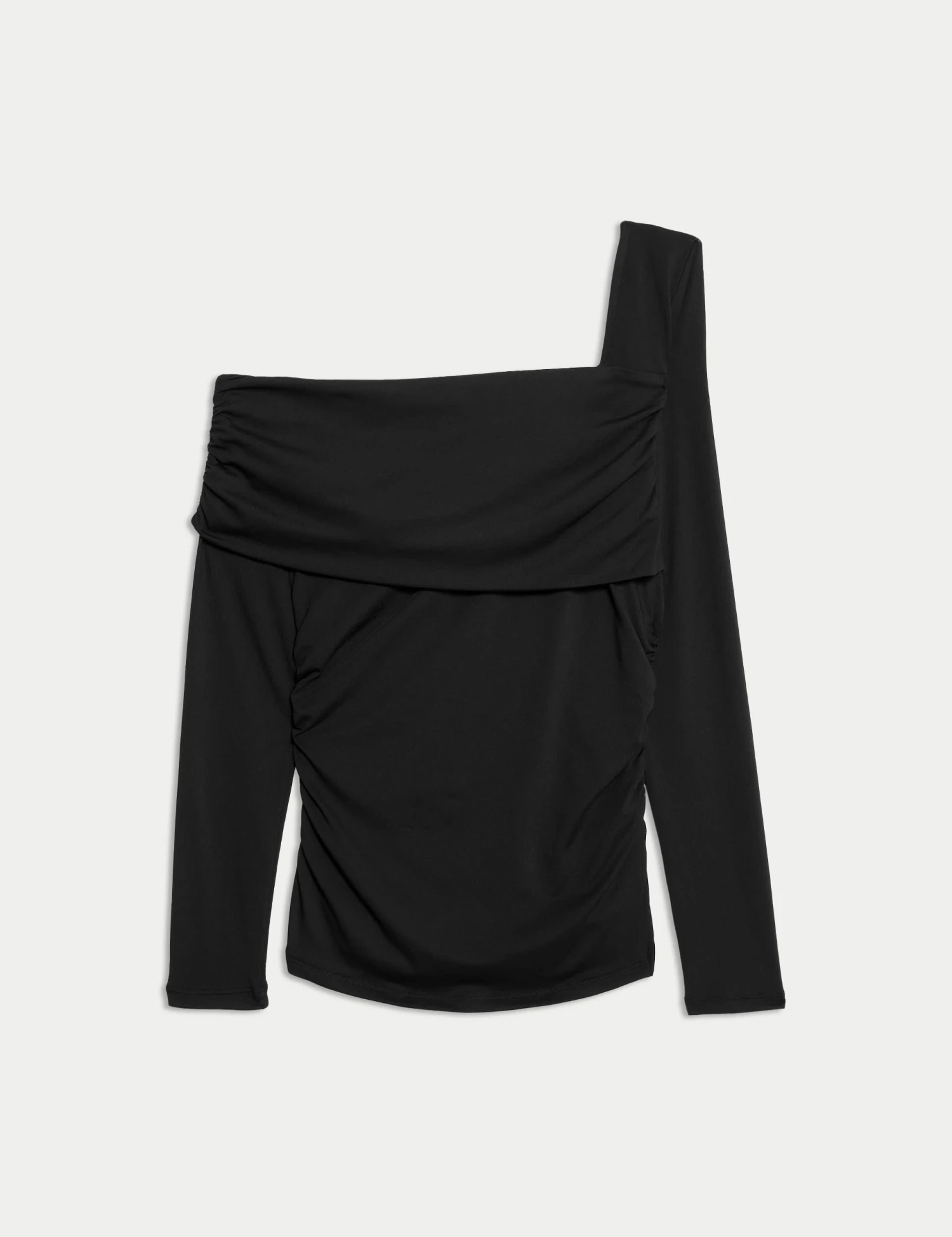 Jersey Asymmetric Neck Bardot Top 4 Jersey Asymmetric Neck Bardot Top - Image 2